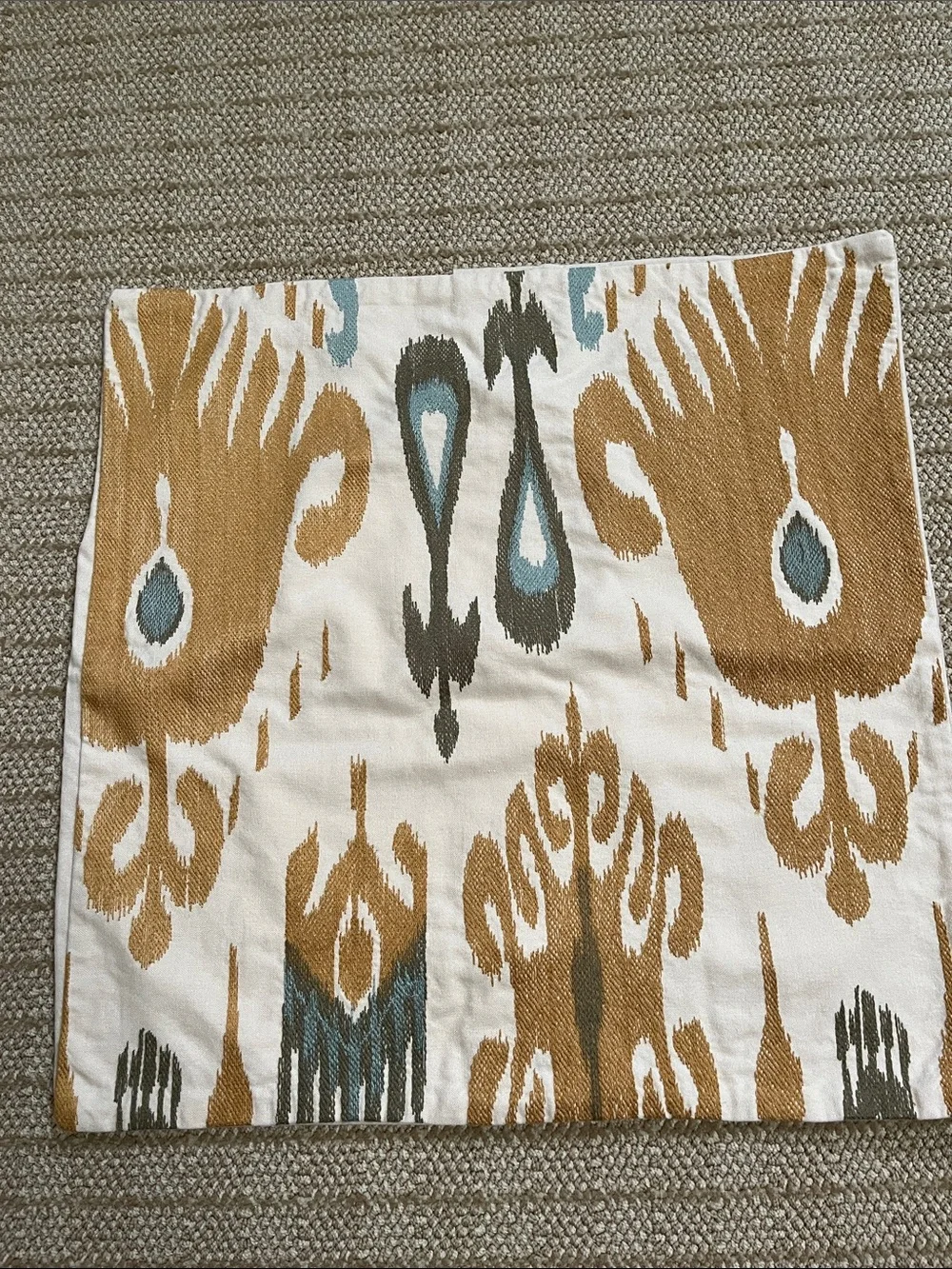 Pottery Barn Ikat Pattern Throw Pillow Cover 20 x 20